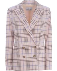 Manuel Ritz - Double-Breasted Jacket "Check" - Lyst