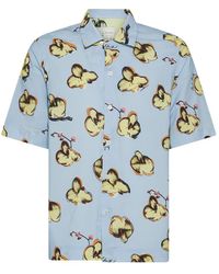 Paul Smith - Viscose And Cotton Shirt With Floral Print - Lyst