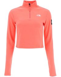 The North Face Mtn Archives Long-sleeved Cropped T-shirt - Pink
