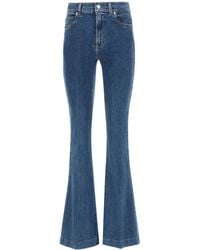 Alexander McQueen Bootcut Denim Jeans - Blue