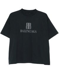 Balenciaga - Cotton T-Shirt With Logo - Lyst