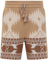 Alanui - Bermuda Shorts With Icon Piquet Pattern - Lyst