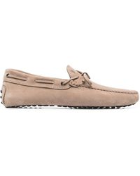Tod's - Nubuck Morbidone Loafer Shoes - Lyst
