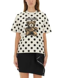 Moschino - "Teddy Polka Dots" T-Shirt - Lyst