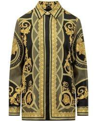 Versace - Shirt With 'La Coupe Des Dieux' Pattern - Lyst