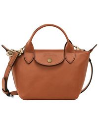 Longchamp - 'Le Pliage Céramique' Handbag With Embossed Logo On The Front And Removable Shoulder Strap - Lyst