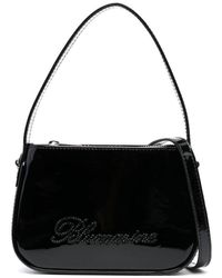 Blumarine - Logo Patent Leather Top-handle Bag - Lyst