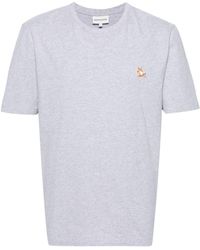 Maison Kitsuné - T-Shirt With Chillax Fox Application - Lyst