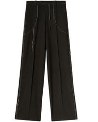 Off-White c/o Virgil Abloh - Off- Tailored Trousers With Contrast Stitching - Lyst