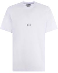MSGM - T-shirts And Polos White - Lyst
