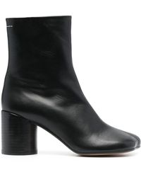 MM6 by Maison Martin Margiela - Leather Ankle Boots - Lyst