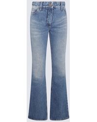 Off-White c/o Virgil Abloh - Blue Denim Flared 5 Pockets Jeans - Lyst