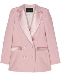Hebe Studio - Bianca Cady Double-Breasted Blazer - Lyst