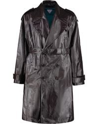 Bottega Veneta - Double-Breasted Trench Coat - Lyst