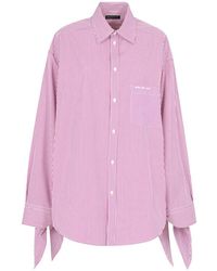 Balenciaga - Knotted Cuff Blouse - Lyst