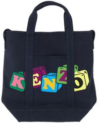 KENZO - Boke Blocks Tote Bag - Lyst