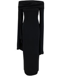 Solace London - 'Arden' Long Dress With Extra Long Dress - Lyst