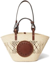Stella McCartney - Tote Bag With Perforated Logo - Lyst