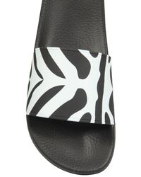 DSquared² Sporty Zebra Slide Sandals - Black
