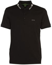 BOSS - T-shirts And Polos Black - Lyst