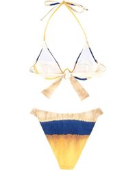 Alberta Ferretti - Bikini Set With Tie Dye Print - Lyst