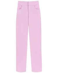 GIUSEPPE DI MORABITO - Wide-leg Pants With Crystals - Lyst