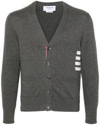 Thom Browne - 4Bar Cotton Cardigan - Lyst