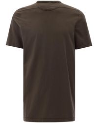 Rick Owens - Brown Round Neck T-shirt In Cotton - Lyst