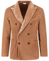 Boglioli - Velvet Double-Breasted Jacket - Lyst