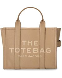 Marc Jacobs - The Leather Medium Tote Camel Handbag - Lyst