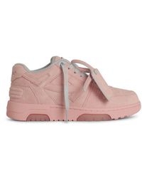 Off-White c/o Virgil Abloh - Openwork Suede Sneakers - Lyst