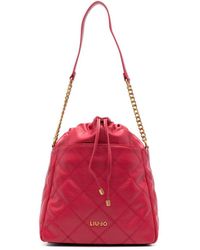 Liu Jo - Quilted Bucket Bag With Drawstring Closure - Lyst