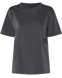 Alexander Wang - Dark Cotton T-Shirt - Lyst