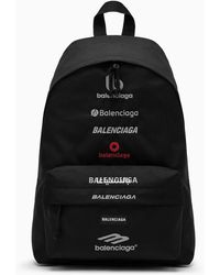 Balenciaga - Recycled Nylon Explorer Backpack With Logos - Lyst