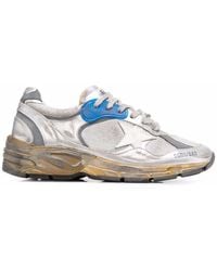 Golden Goose - Running Dad Sneakers With Distressed Star Accents - Lyst