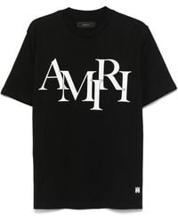 Amiri - T-Shirt With Printed Logo - Lyst