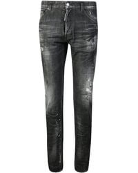 DSquared² Denim Skinny Jeans With Faded Effect By . Iconic Jeans Of The  House, They Stand Out For Their Alternative Style in Black (Gray) for Men -  Save 45% | Lyst