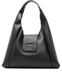 Hogan - H-Bag Hobo Medium Leather Shoulder Bag - Lyst