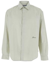Jacquemus - 'Simon' Shirt With Logo Lettering On The Front - Lyst