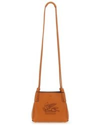 Etro Libra S Arnica Suede Shopping Bag in Brown | Lyst