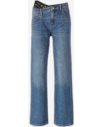 Alexander Wang - Asymmetrical Lace Jeans - Lyst