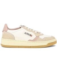 Autry - Medalist Low Canvas And Leather Sneakers - Lyst