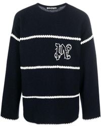 Palm Angels - Monogram Wool Sweater - Lyst