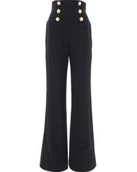 balmain high waisted pants