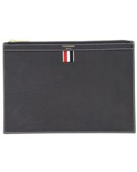 Thom Browne - Leather 4-Bar Pochettes - Lyst
