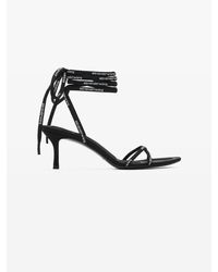 Alexander Wang - Helix 65 Strappy Mid Heel Sandal - Lyst