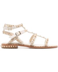 Ash - Pepsy Studded Leather Sandals - Lyst