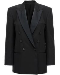 Isabel Marant - Peagan Satin-trimmed Wool Tuxedo Jacket - Lyst