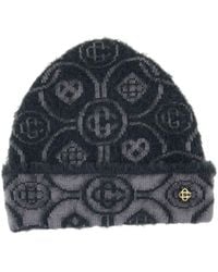CASABLANCA - Fluffy Monogram Beanie - Lyst
