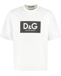 Dolce & Gabbana - Cotton Crew-neck T-shirt - Lyst